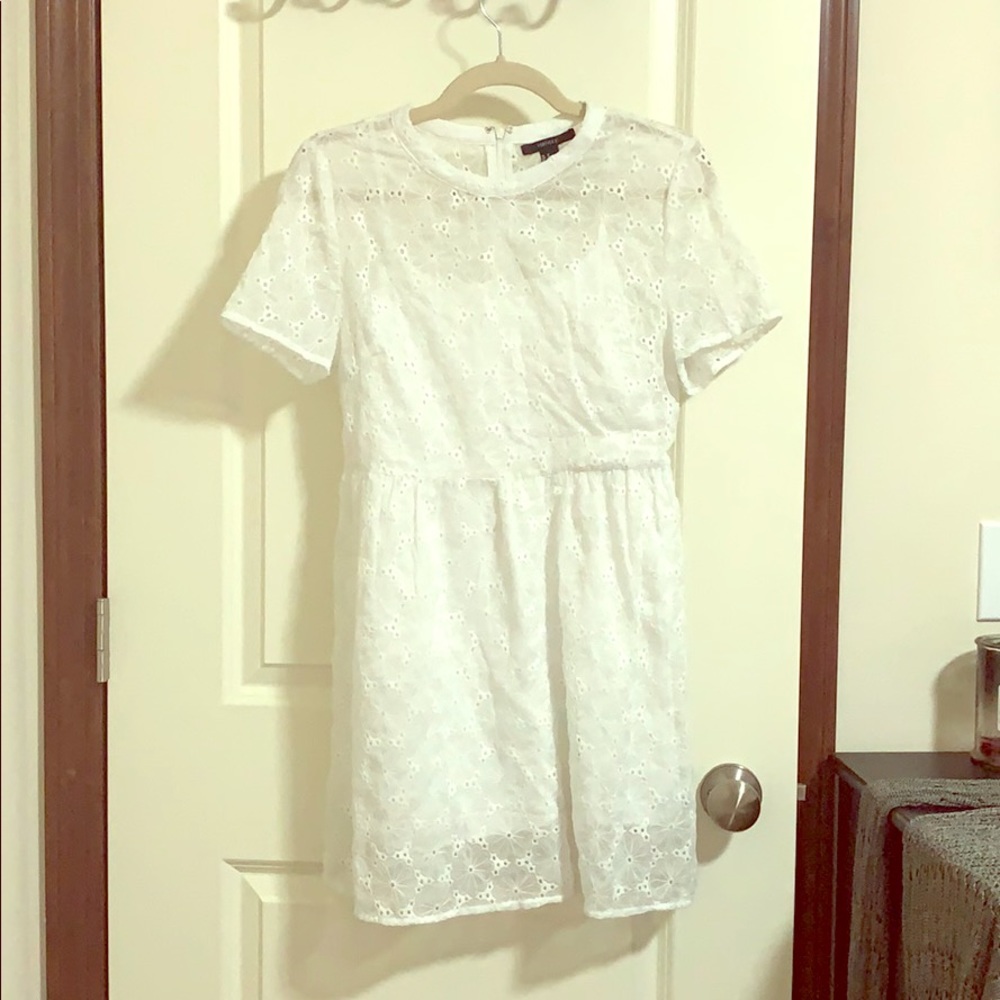 White forever floral dress